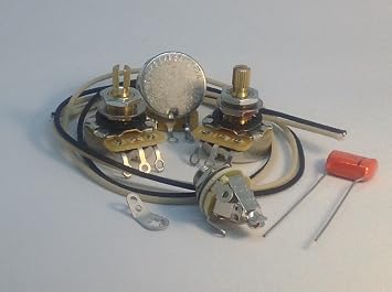 J Bass Wiring Kit CTS Knurled 450G Pots .1uf 225P Orange Drop Gavitt Cloth Wire Pure Tone Full-Contact Output Jack