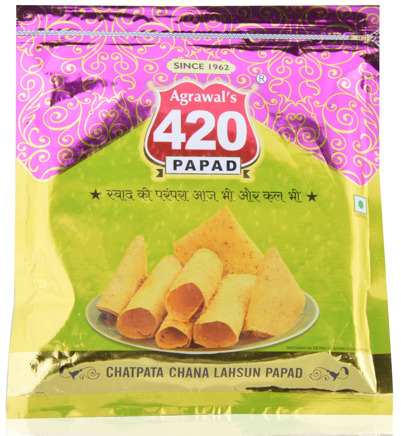 420 New Metalised Chana Lahsun Papad (B013WD55Z6) Amazon Price History, Amazon Price Tracker