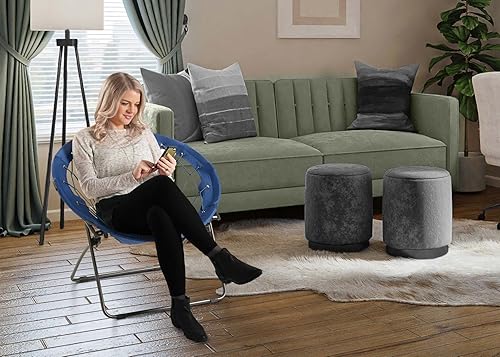 Miniatura 2 de Zenithen Bungee - Silla plegable portátil con marco de acero, perfecta para dormitorios, dormitorios y espacios de estar, uso para juegos, lectura o