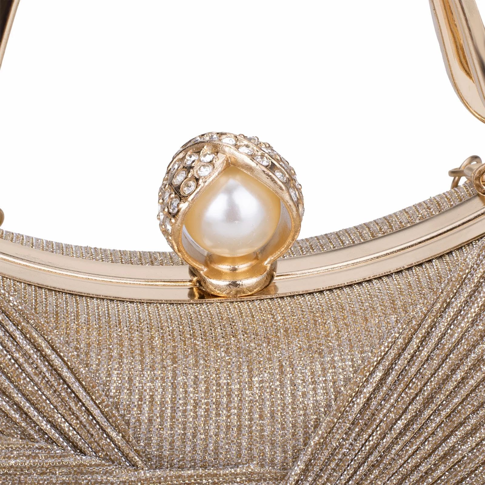 Abendtasche Damen Clutch Damen-Abend-Handtaschen Mit Kristall Perlen Pailletten Satin Gefaltete Hochzeits-Party-Geldbörse Kette Umhängetaschen
