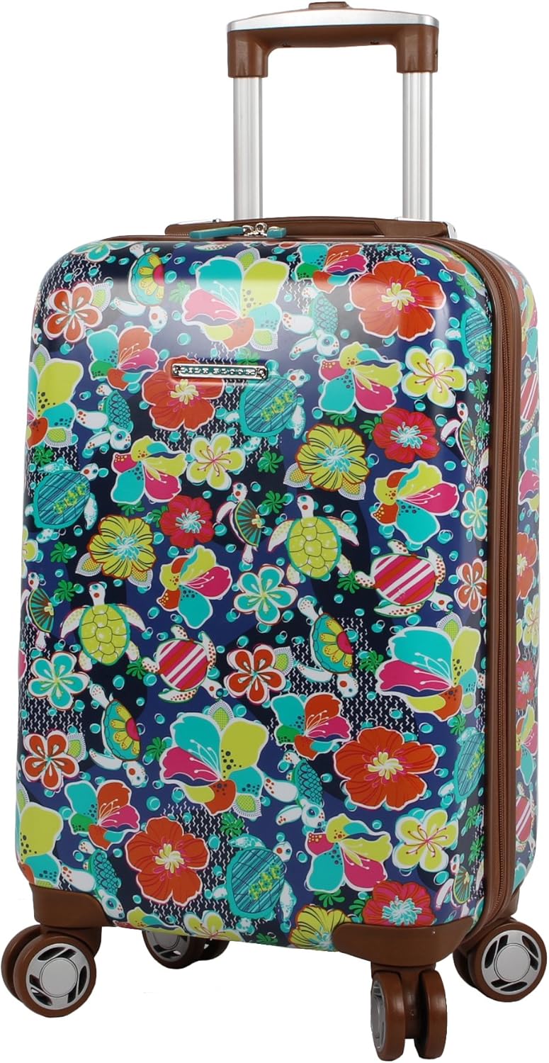 Lily Bloom Hardside Luggage 20" Carry On Design Pattern