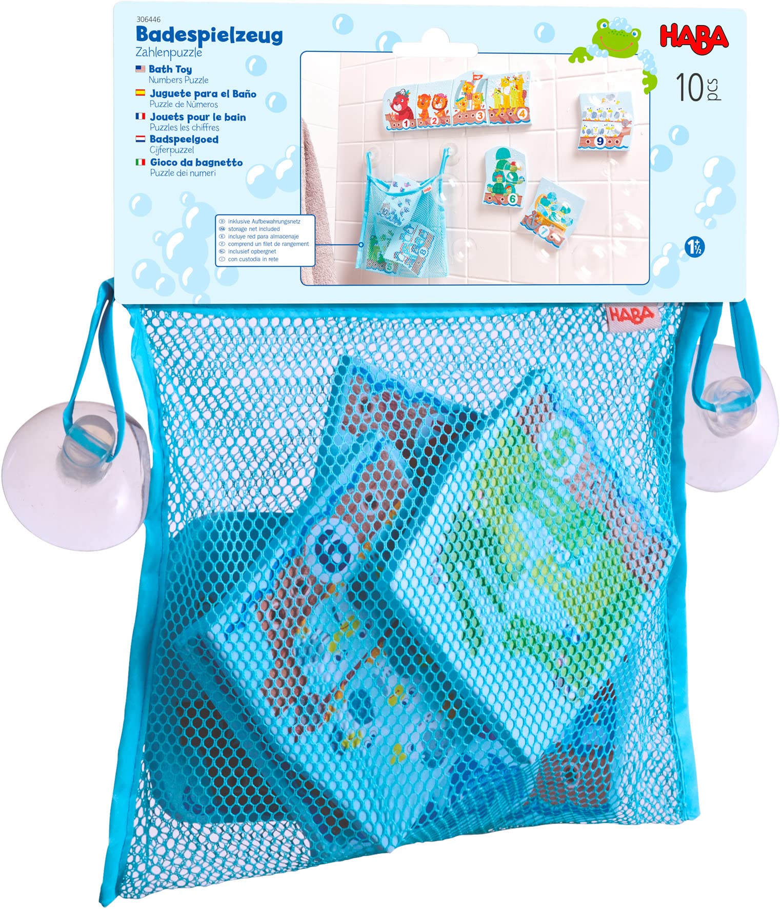 HABA 306446 - Bath Toy - Numbers Puzzle, Water Game, Above 18