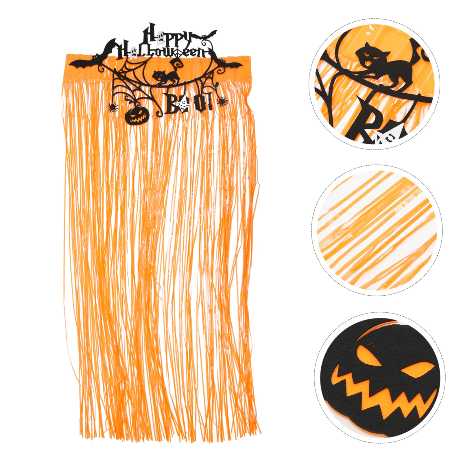 Cabilock Lot De 5 Rideaux À Franges en Aluminium pour Décoration De Fête Dhalloween 10 M