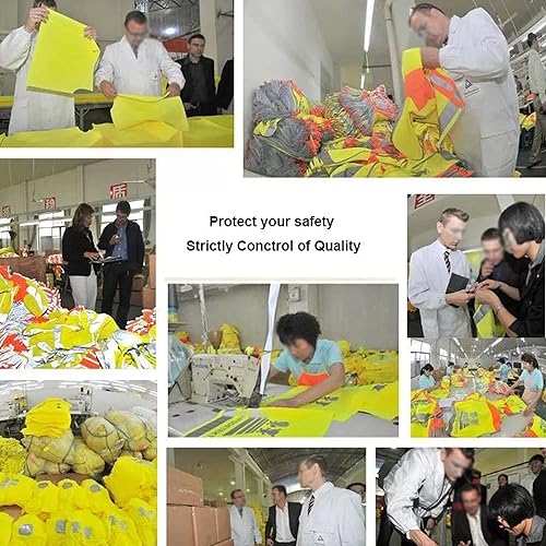 Miniatura 10 de Chaleco de seguridad reflectante personalizado de alta visibilidad chaleco de seguridad para hombres y mujeres, ropa de trabajo de construcción