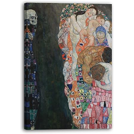 Printed Paintings Leinwand 80x120cm Gustav Klimt Tod Und Leben 1908 1915 Amazon De Kuche Haushalt Wohnen