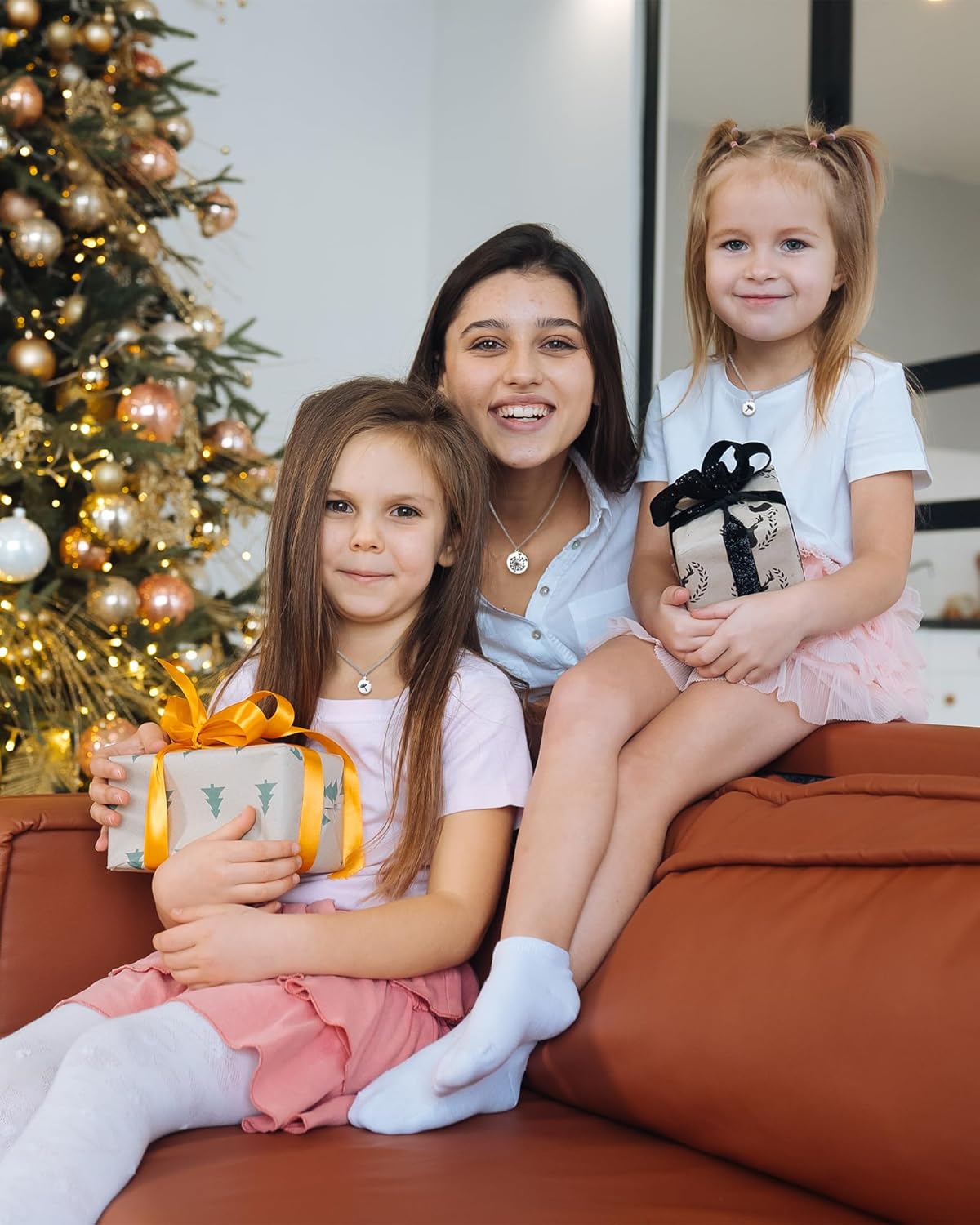 Shonyin Matching Necklace for Mother Daughter Set for 2/3, Valentines Day Gift Mother's Day Birthday Christmas Gifts for Mother Daughter - Image 4