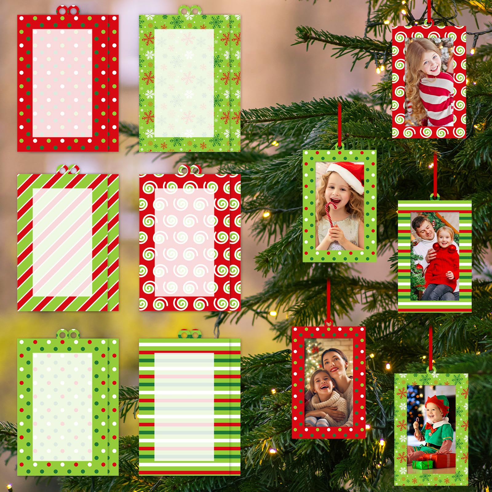 Cadres photo de Noël en acrylique incassables pour photos de fête