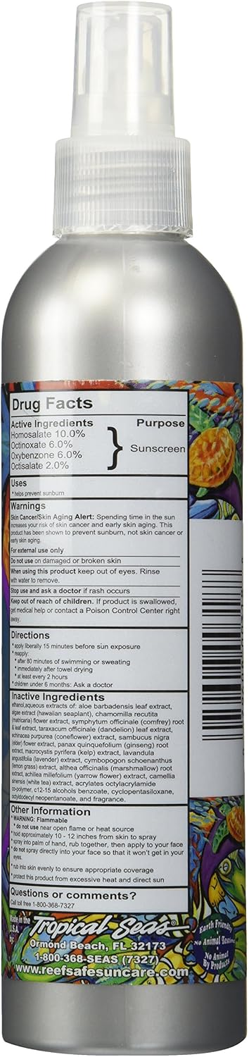 Reef Safe - Biodegradable Waterproof Sunscreen Spray - SPF 30+ - 1 Pack