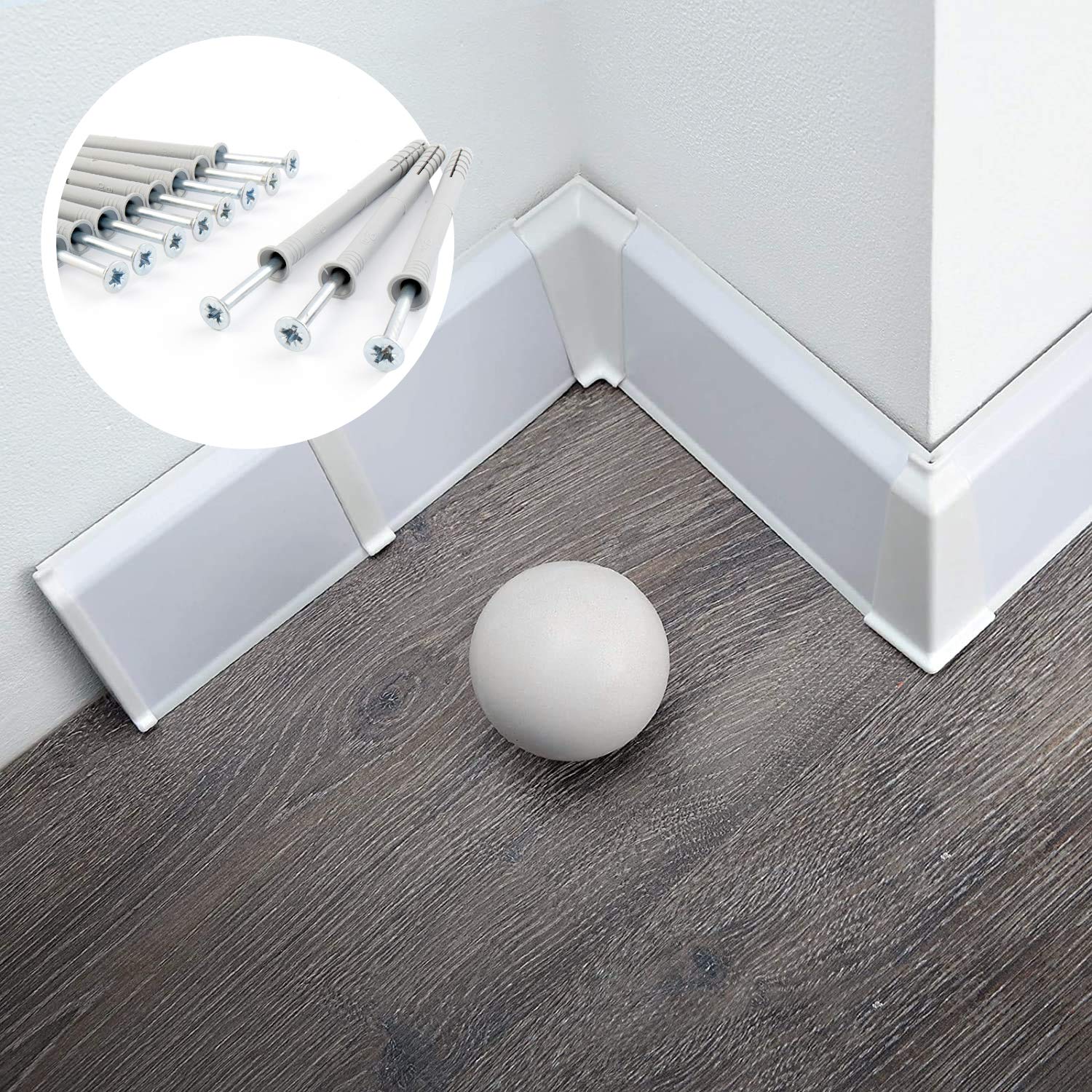 [DQ-PP] Battiscopa in PVC da 20 metri, 70 mm, legno di quercia bruciato, battiscopa in plastica PVC, laminato, decorazione per battiscopa