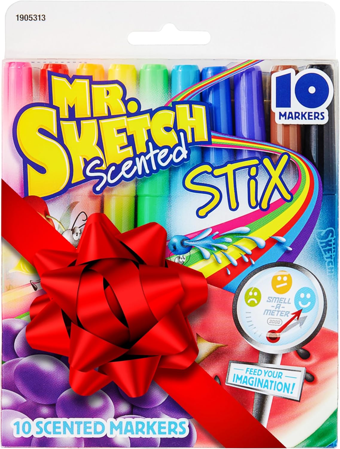 Mr. Sketch Scented Stix Markers, Stocking Stuffers for Kids, Fine Tip Marker, Assorted Colors, 10 Count