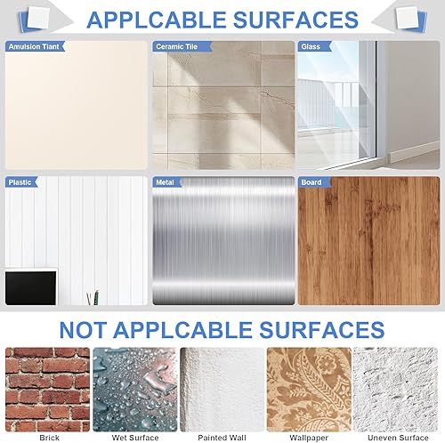 Miniatura 6 de Adhesivo adhesivo para colgar en la pared, 192 piezas de masilla para pósteres para paredes sin daños, masilla de montaje para colgar imágenes,