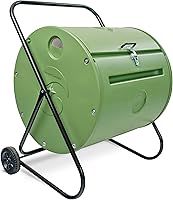 Mantis Back Porch ComposTumbler - Compact Wheeled Compost Bin for Urban Gardens, 5 Cu Ft, Fast 4-6 Week Compost