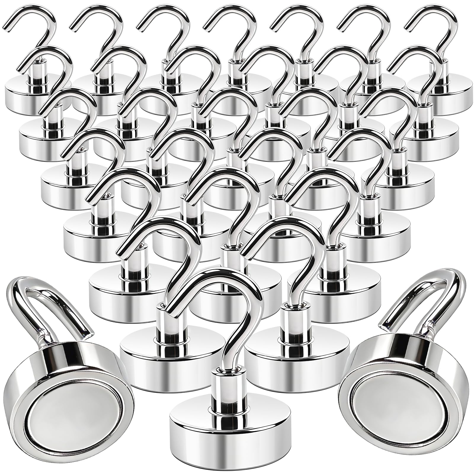 26Pack Magnetic Hooks for Cruise Cabin Essential, 0.63" Heavy Duty Magnet Hooks for Kitchen, Classroom & Home Use - Strong Magnets Holder for Hanging Tools, Decorations — Amazon image 8