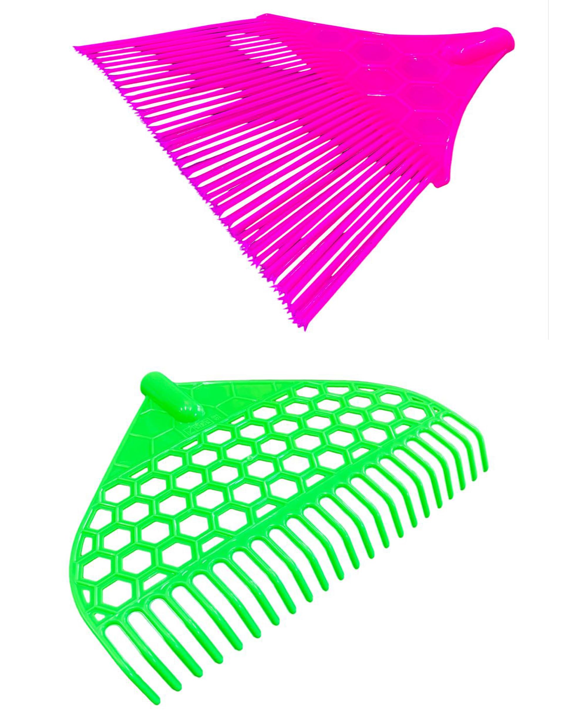 Q8 Twinkle Replaceable Plastic Garden Rake & Broom | Leaf Rake & Leaf Broom Combo | Without Pole Stick - Pack of 2-picture-11