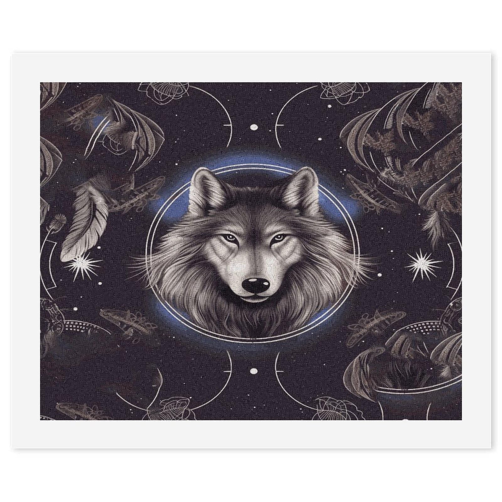 LDGSUPH Wolves And Dream Catchers Paint by Numbers Kits for Adults Beginners Exquisite Digital Oil Painting Kits Painting Anti-fading Canvas Wall Art DIY Gift for Home Wall Decor