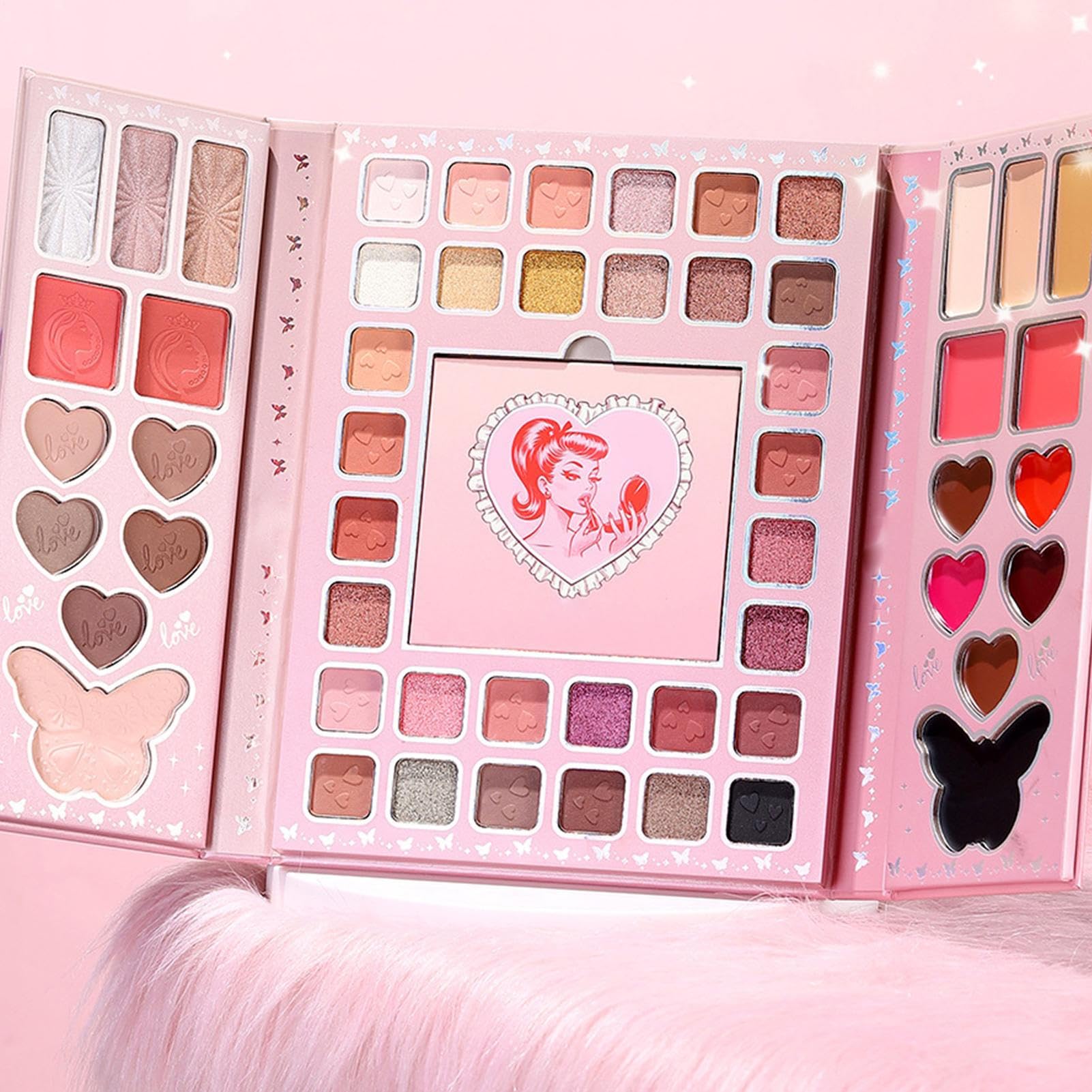 Palette di ombretti | Kit di trucco a 32 colori, palette di ombretti nudi, per donne, adolescenti, adulti, principianti, viaggi, casa, navetta giornaliera, incontri e