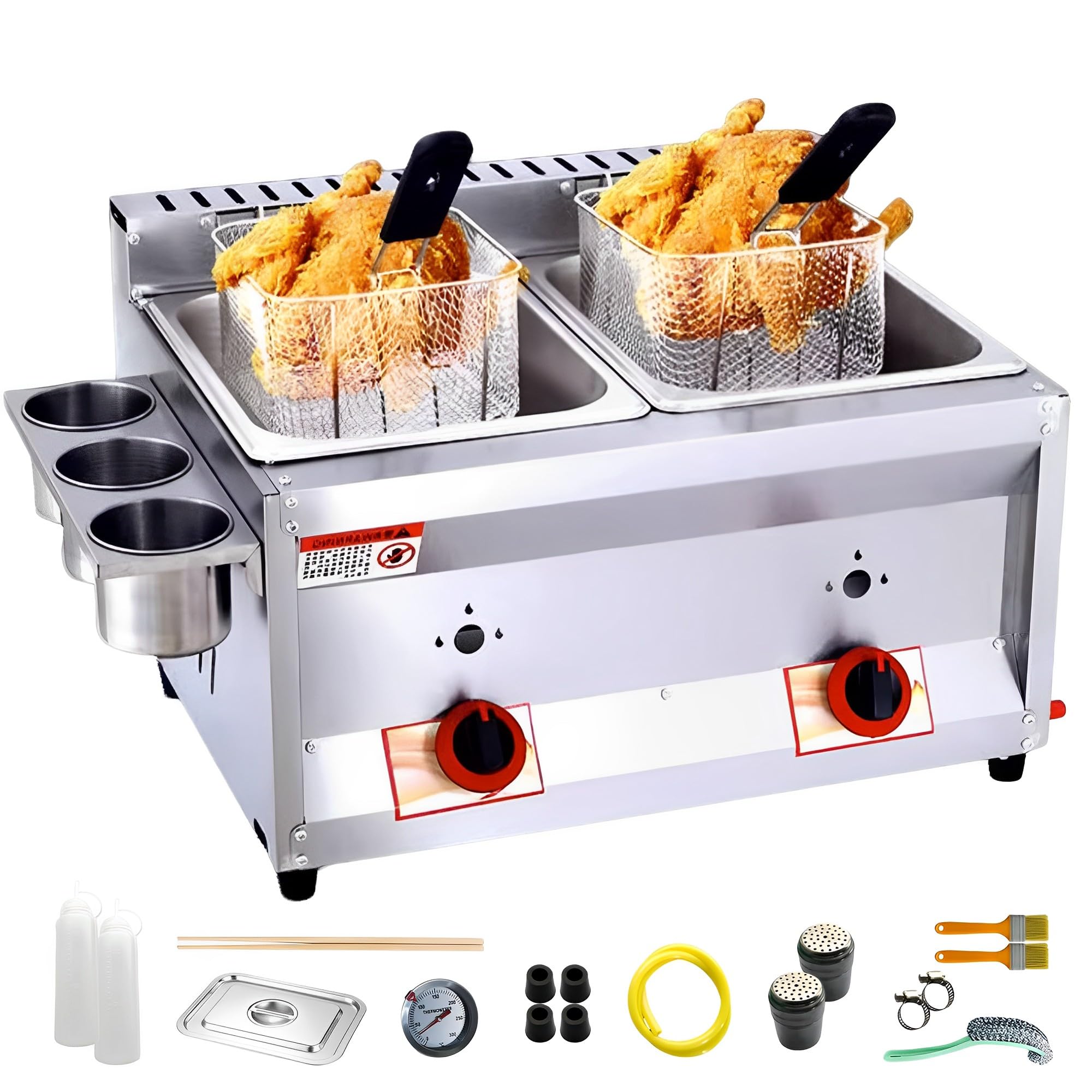 Professionelle LPG-Gas-Fritteuse – Dual 8 L, Edel Produktbild-Vorschau 4