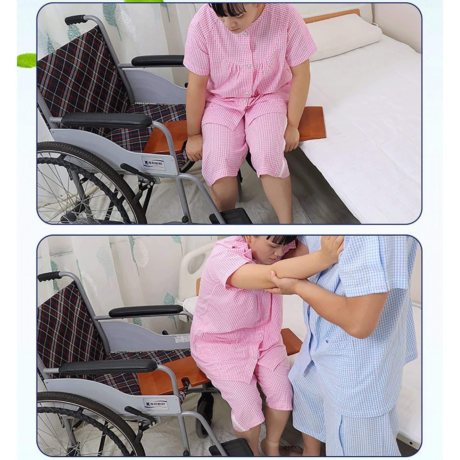 Tavola di trasferimento dello Scivolo, Piattaforma di Trasporto addensata sicura per Lo Spostamento in Legno, tavola di Scorrimento dell'ausilio per Il trasferimento del Sedile Che trasferisce Il pa