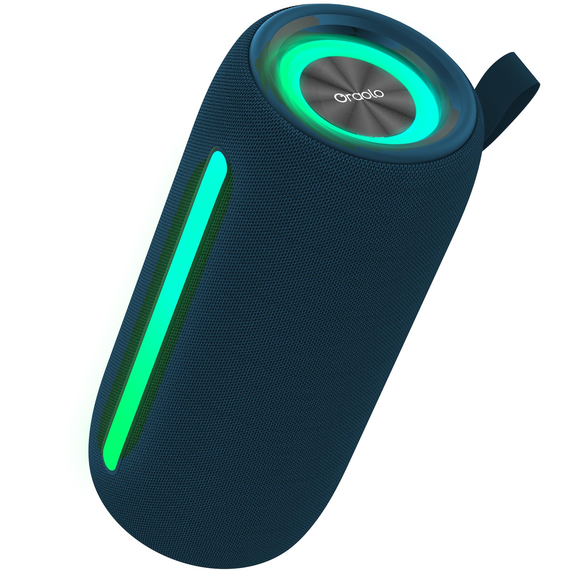 oraolo BS02 Portable Bluetooth Speaker with LED light effects and water splashes