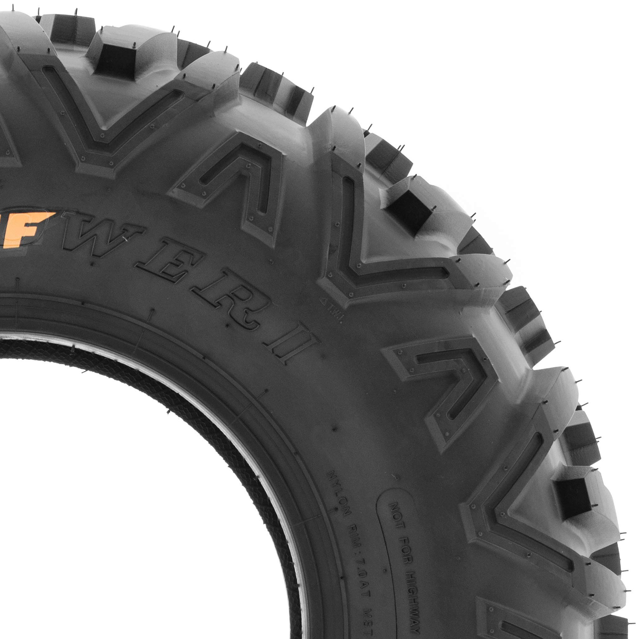 SunF A051 18x9.5-8 18x9.5x8 Power.II AT All-Terrain Reifen ATV UTV Geländereifen 6PR TL 33F E4, Satz von 2 Stück
