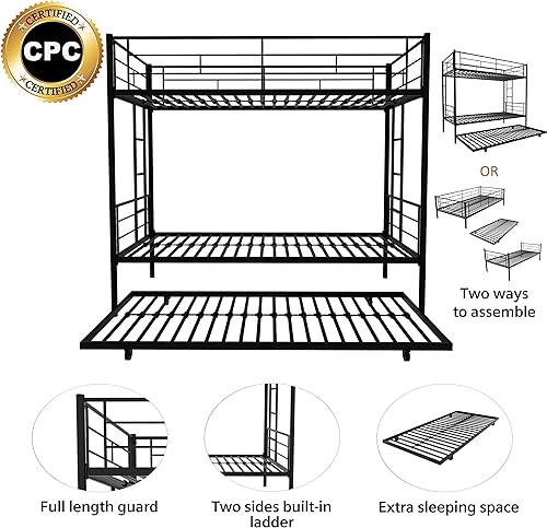 Miniatura 6 de Dgsroom Marco de litera de metal individual sobre individual con nido