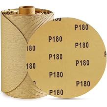 100 PCS 6 Inch PSA Sanding Discs 180 Grit Sticky-Back Sandpaper | Adhesive Backed Sandpaper For DA Sander Used for Automotive Car Paint, Woodworking Wood, Metal Sanding