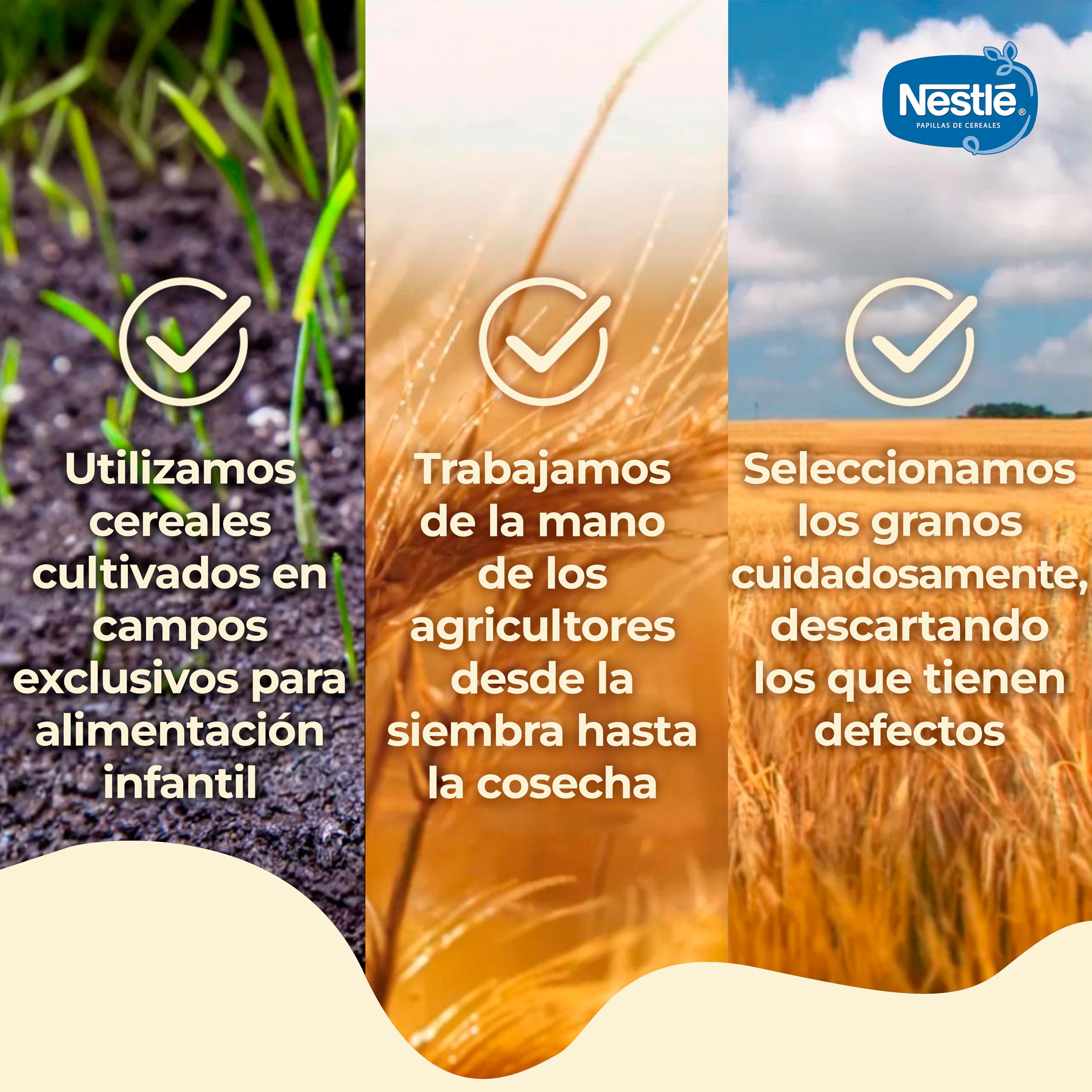 GERBER Multicereales 0% 0%, Papilla de Cereales para Bebés, Paquete 6x270g, a partir de 6 meses
