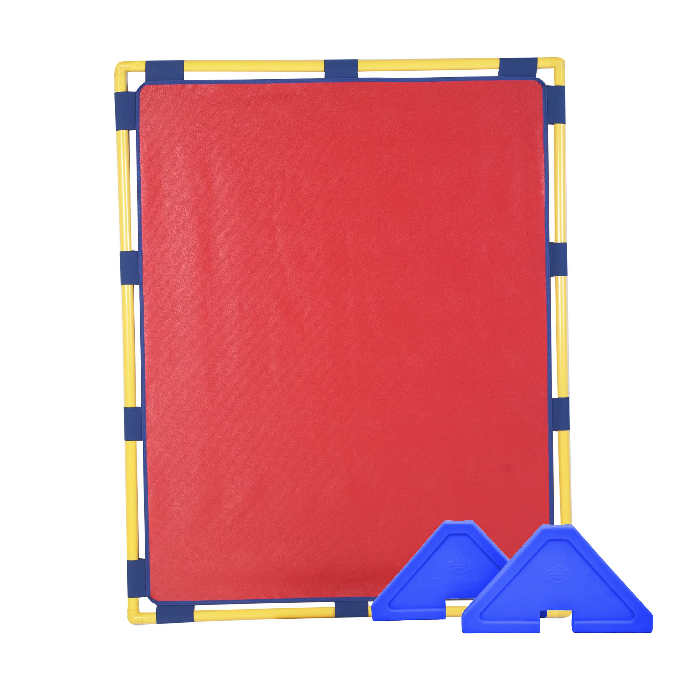 Children's Factory Big Screen PlayPanel, Kids Room Divider, Classroom Privacy Screen, Cantilever Feet Included, Red