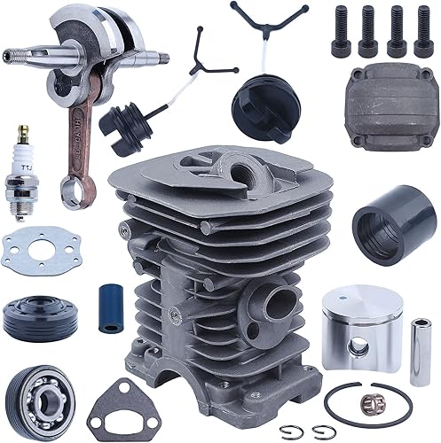 Miniatura 6 de 530069941, Kit de cilindro de 1.575 in, para Husqvarna 142 141 137 136 para pieza de motosierra