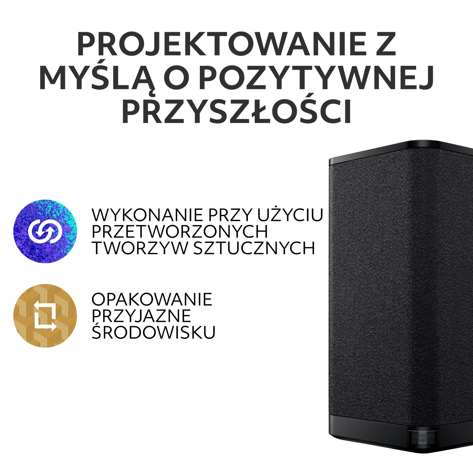 ULTIMATE EARS HYPERBOOM, przenośny bezprzewodowy głośnik Bluetooth, głośny głośnik, głęboki bas, wodoodporny zgodnie z IPX4, zasięg 45 m, czarny