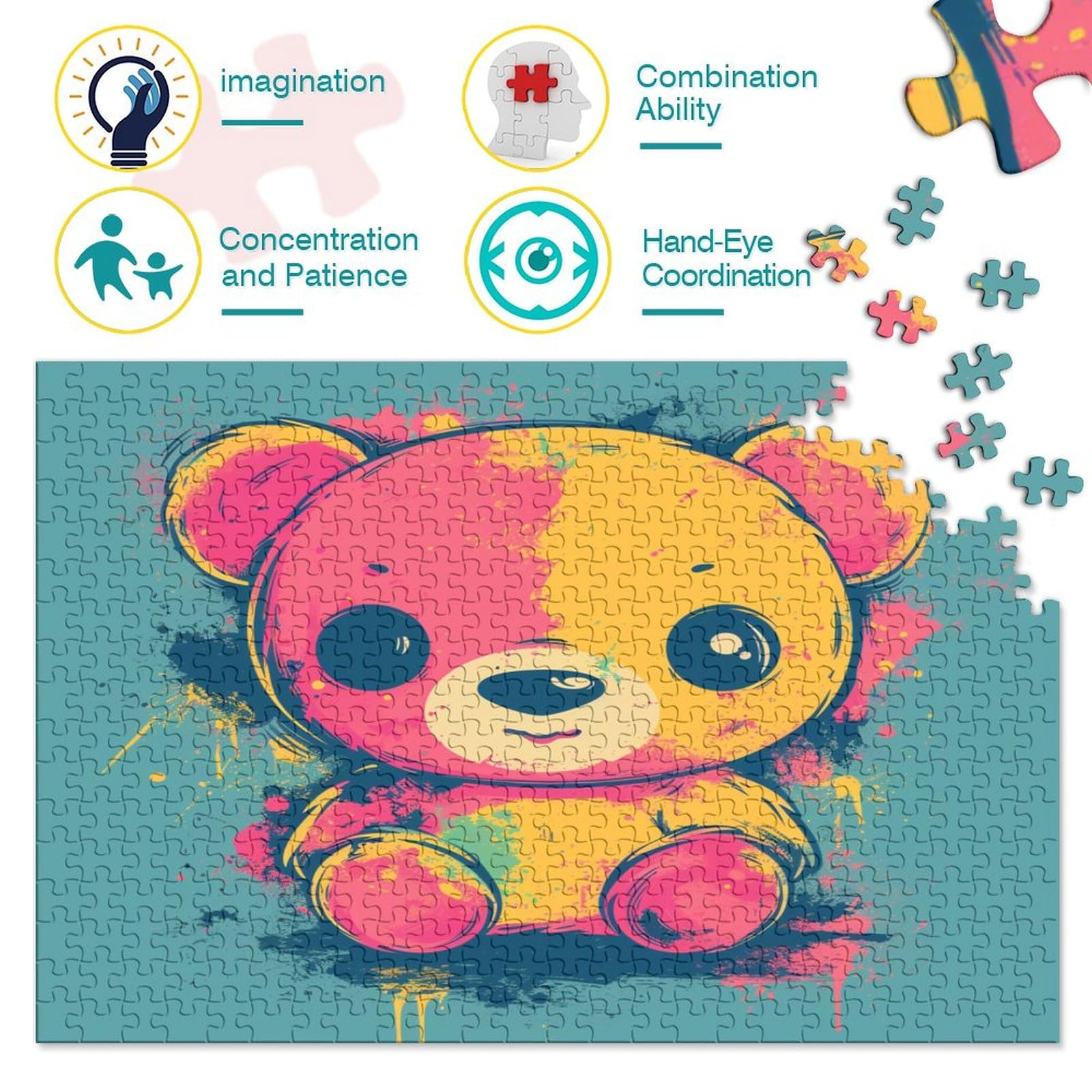 Raging Puzzles, Puzzle 1000 sztuk, Puzzle dla dorosłych, Puzzle Krajobraz, Wysokiej jakości nadruk Puzzle 1000 sztuk (75 x 50 cm)