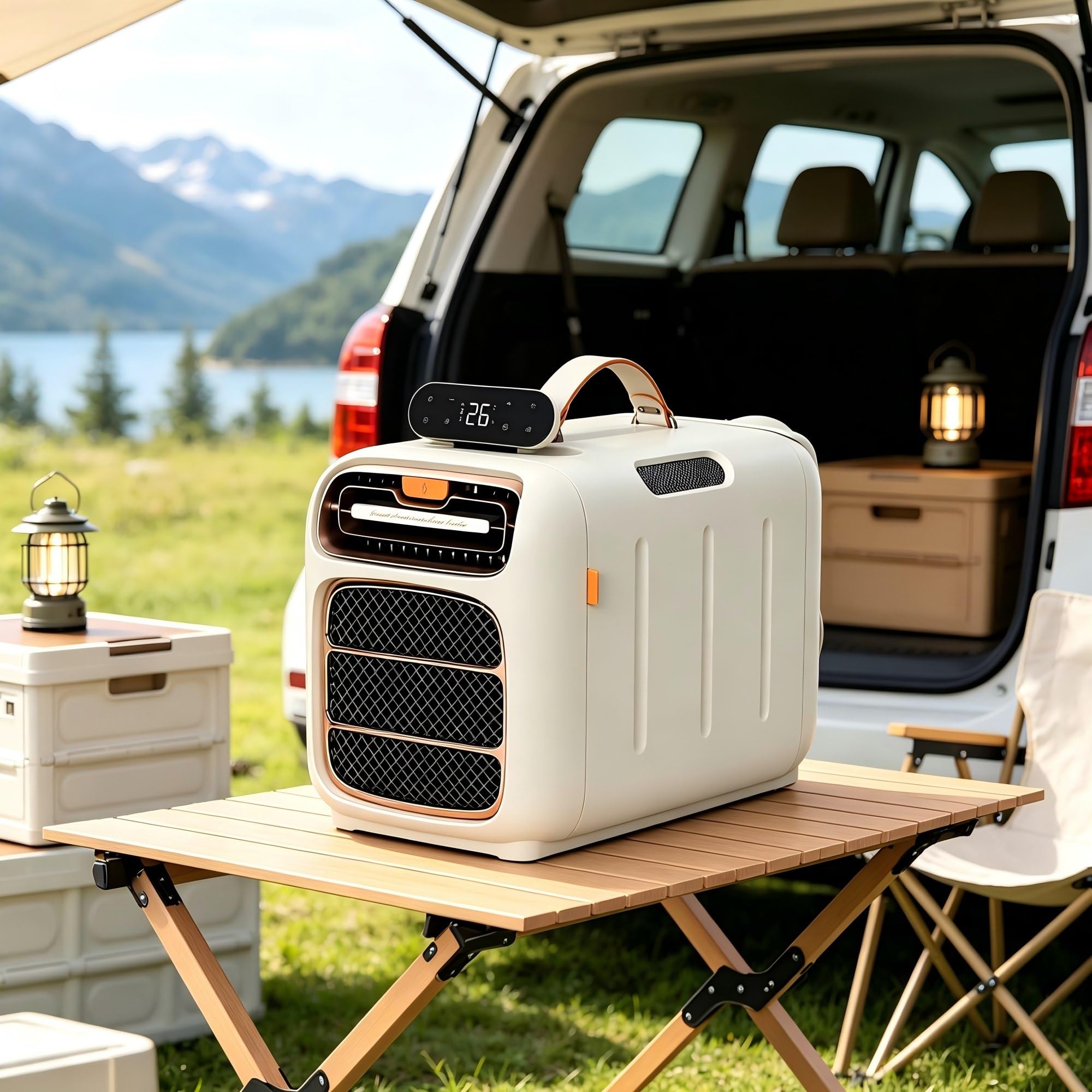 Mini Portable Air Conditioner 4800 BTU, Cooling Fan And Dry Modes, CE