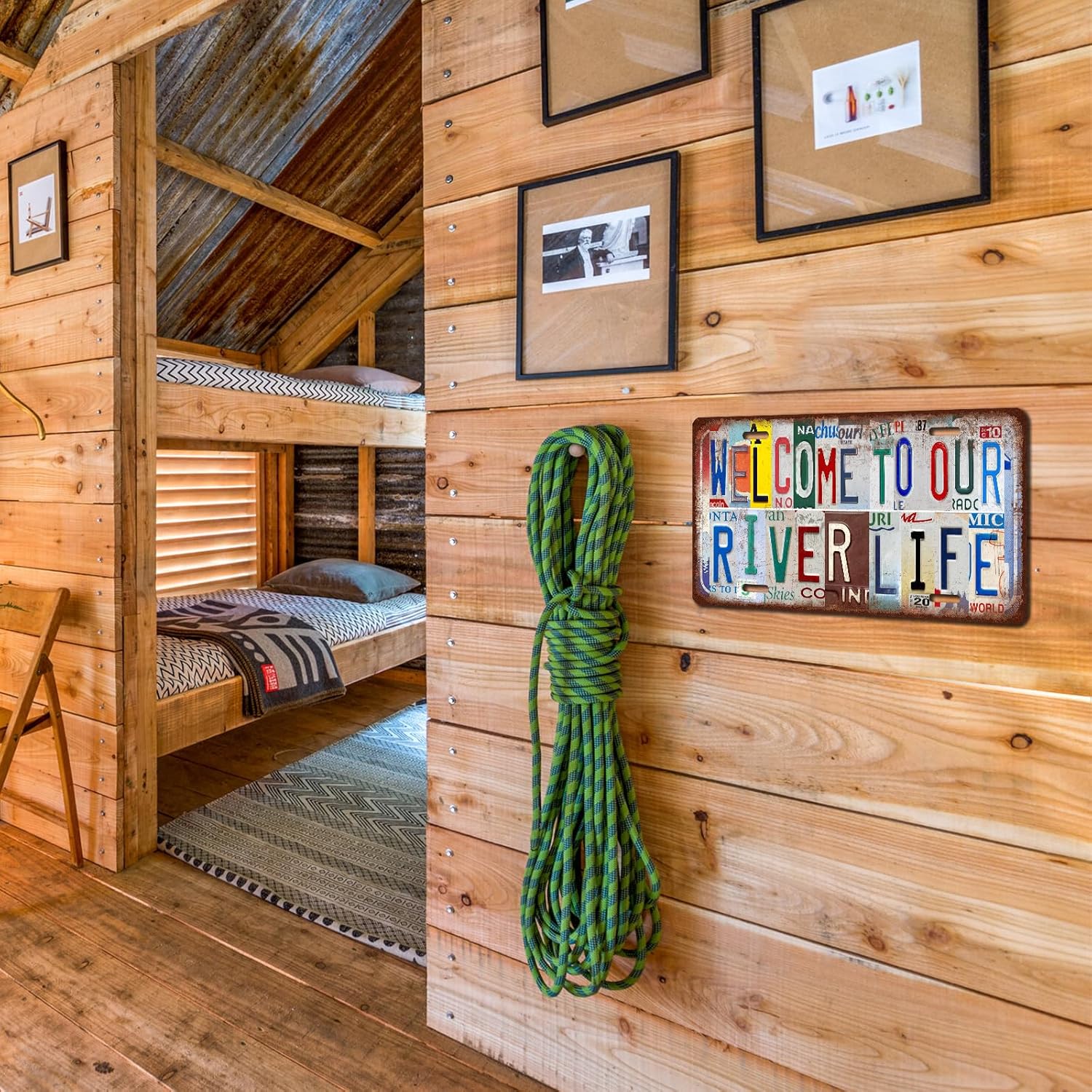 Vintage Welcome License Plate welcome to our backyard bar Wall Decor Metal Tin Sign For Bar Home 12 x 6 Inches - Image 6