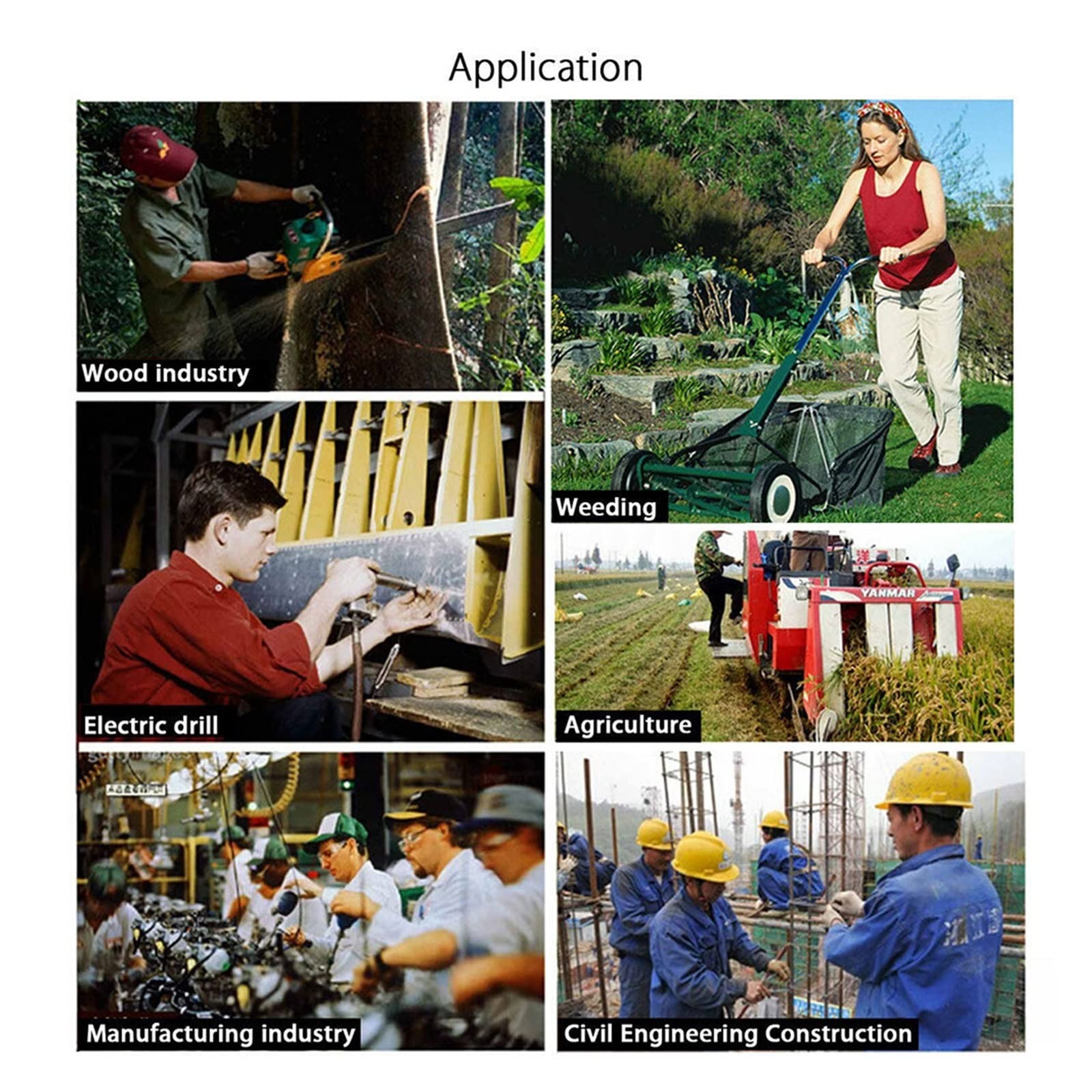 1 paire de gants de sécurité en plein air anti-vibrations antichocs de travail mineur de protection résistant aux coupures d'huile industrielle réduisant le gant de travail de sécurité mécanique - Gan