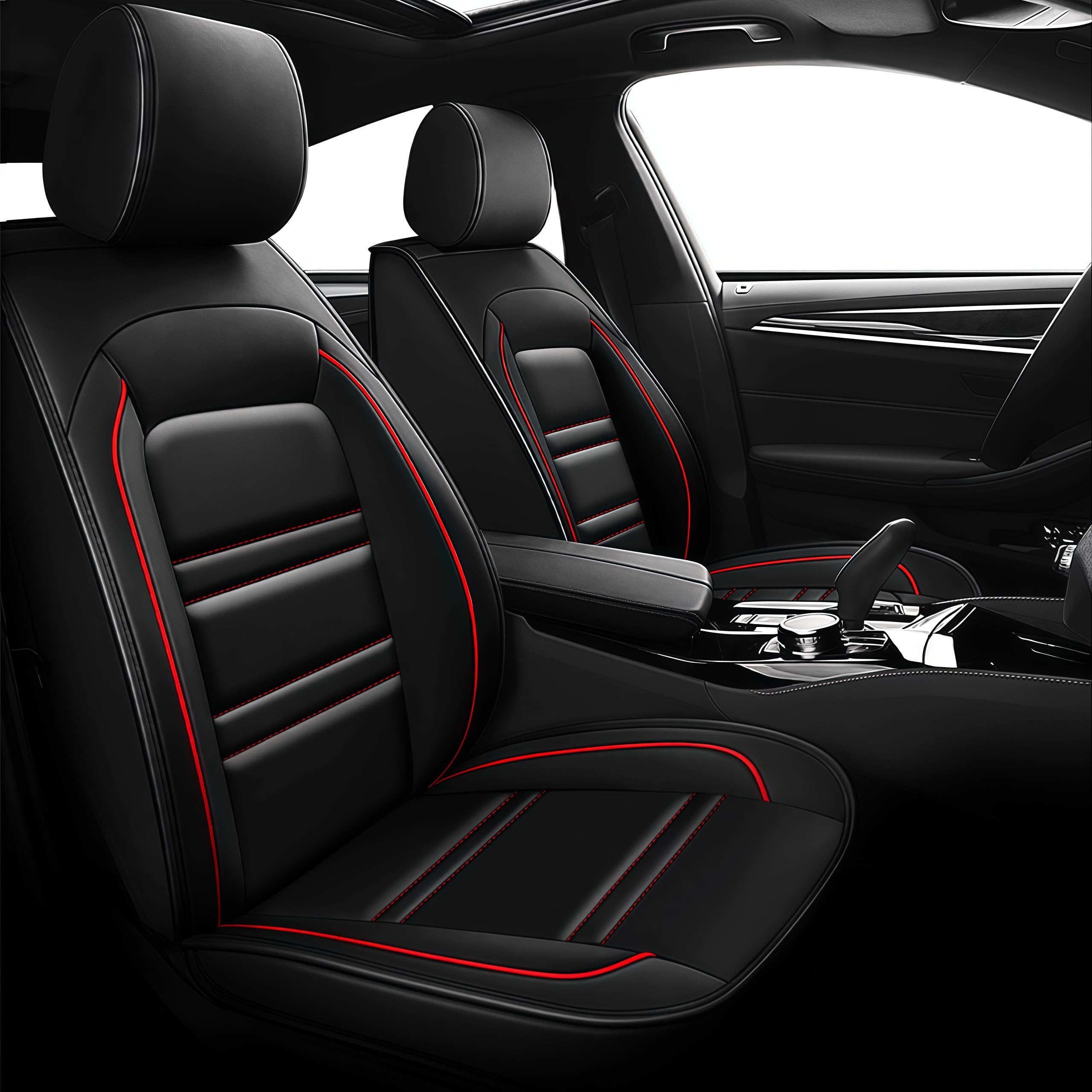 Leather Car Seat Covers Fit for Toyota C-HR CHR 2018-2024 5 Seats Non-Slip Waterproof Car Seat Cover Simple