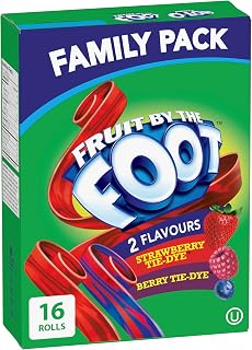 Betty Crocker Gluten Free Fruit by The Foot Strawberry and Berry Tie Dye, 340 Grams