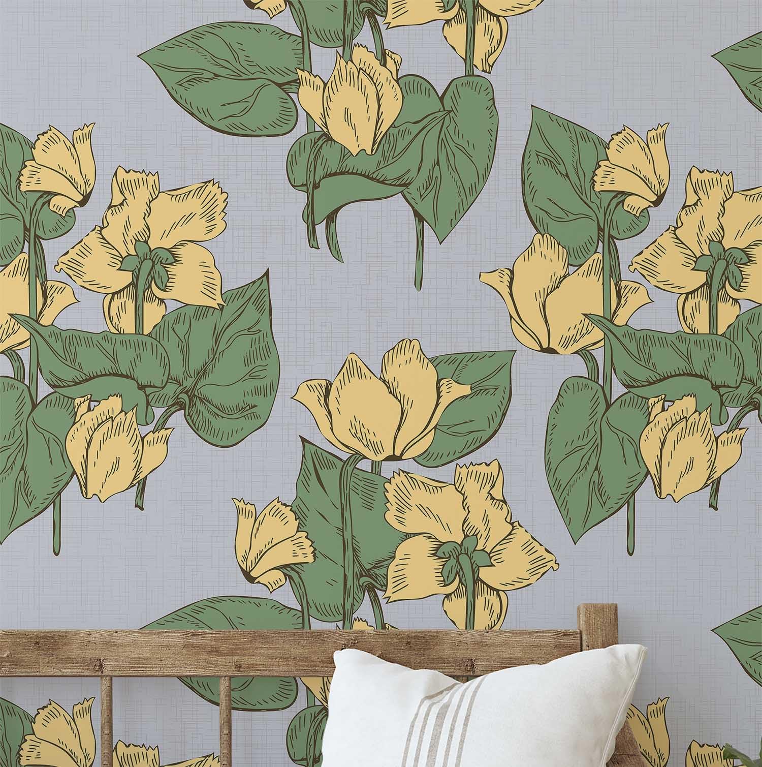 Papier peint autocollant vinyle amovible et lavable pour rénovation murale facile