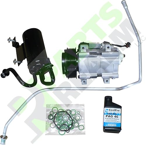 Partes Realm CA-0220AK nuevo conjunto de compresor de aire acondicionado para Dodge Ram R2500 R3500 5.9 l diesel, 6.7 camiones 2006 2007 2008 2009