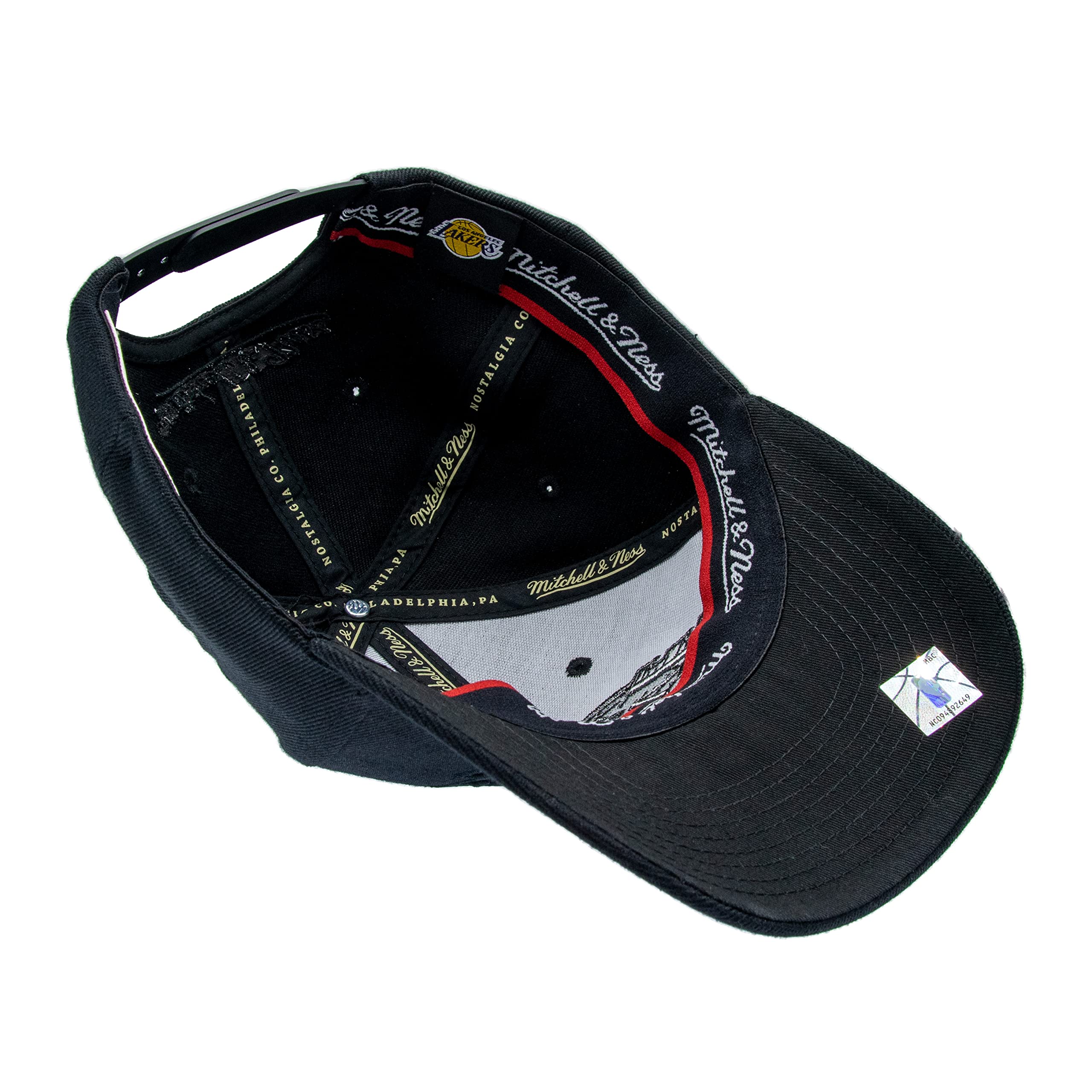 Mitchell & Ness NBA NBL/BLK Logo Classic Red Baseball Gorra Snapback, Negra