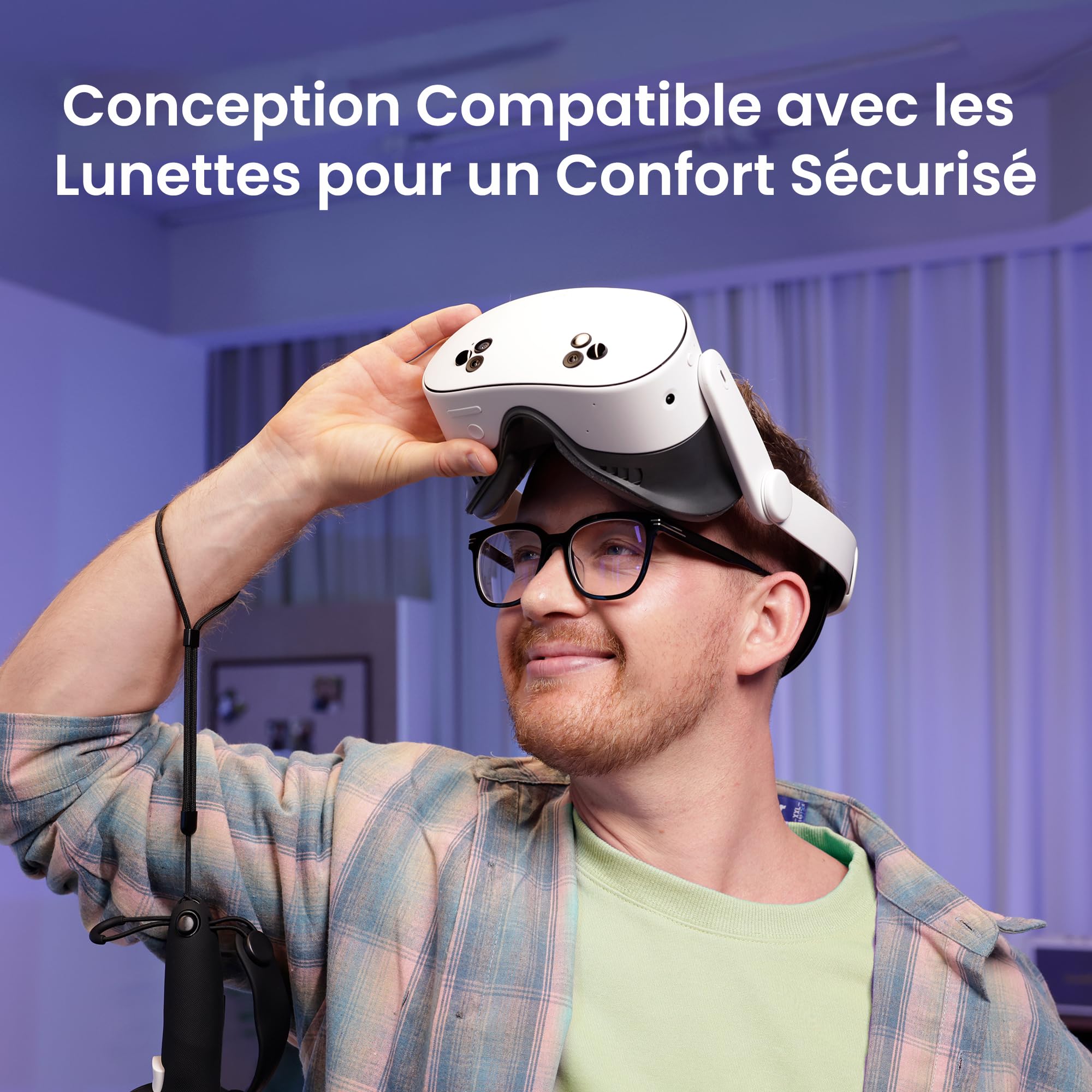 KIWI design V4 Face Cover, Coussinets d'Interface Faciale Compatible avec Meta Quest 3S, Non Compatibles avec Meta Quest 3