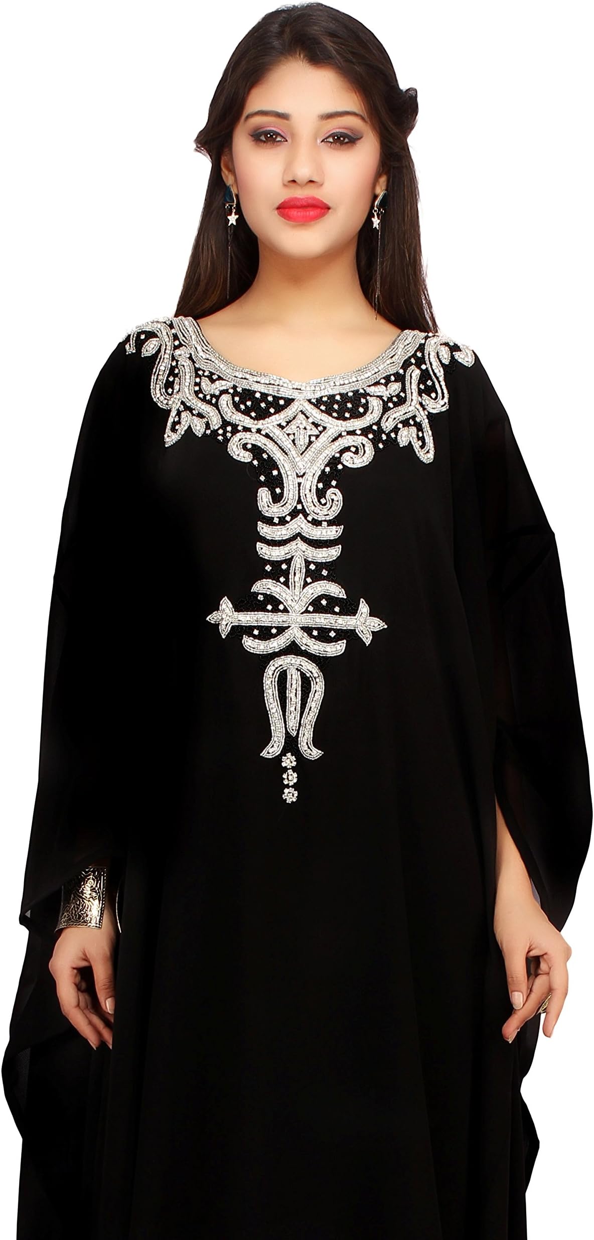 Leena Dubai Very Fancy Kaftan Luxury Crystal Beaded Caftan Abaya Wedding Dress