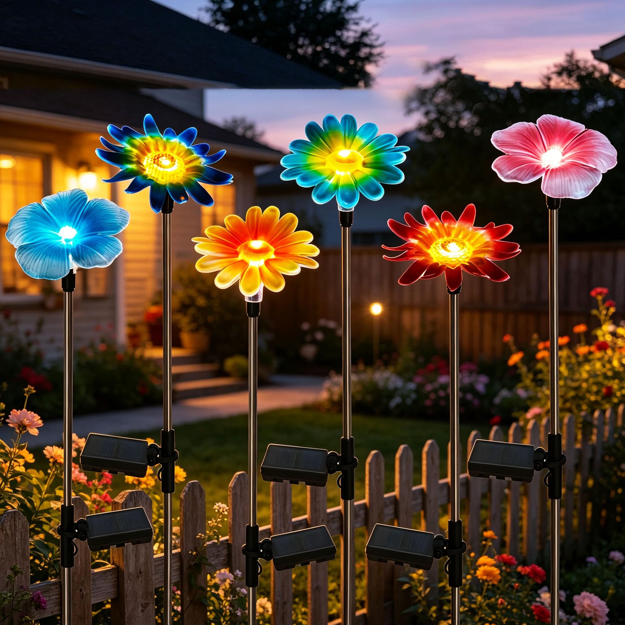 EiGreen Colorful Flower Lights