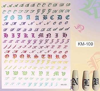 アルファベットネイルシール特大Z-1 アルファベットネイルシール特大Z-1