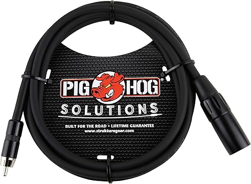 Pig Hog 6'XLR macho a RCA Cable