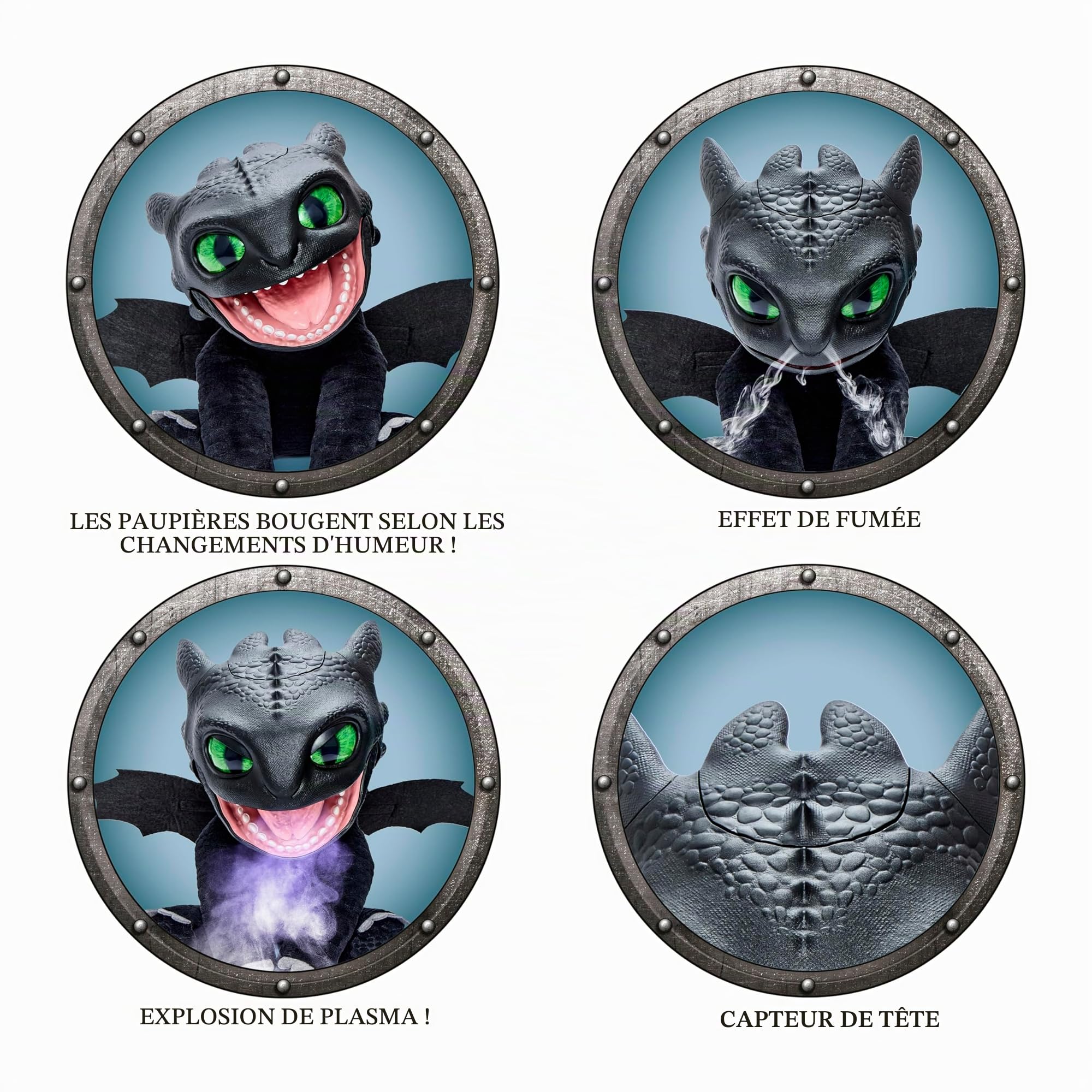 WOW! Stuff HTTYD Toothless Puppetronic par RealFX, Incroyable Animatronic Toothless avec Certification 1ère édition, Apparence, Sensation et Son réel, Plus de 50 Combinaisons d'action et de Son, 25,5