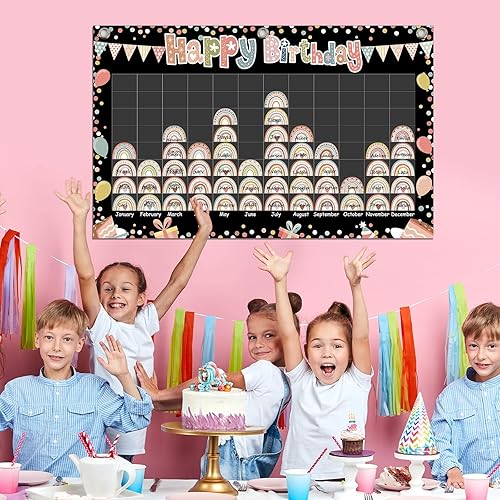 Miniatura 6 de Tabla de bolsillo de feliz cumpleaños, calendario de cumpleaños, tablero de anuncios, tablero de anuncios para decoración de calendario educativo