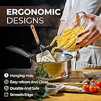 Vista 3 de Alpine Cuisine Espátula - Parent (madera, 12" ranurada)