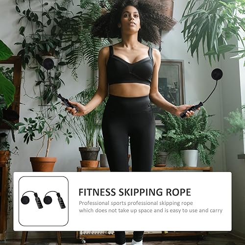 Miniatura 7 de Fitness Skipping Rope with Dual Bearings Weighted PVC Cordless Jumping Rope for Endurance Calorie Burn Lightweight EVA Handle for Comfortable Grip