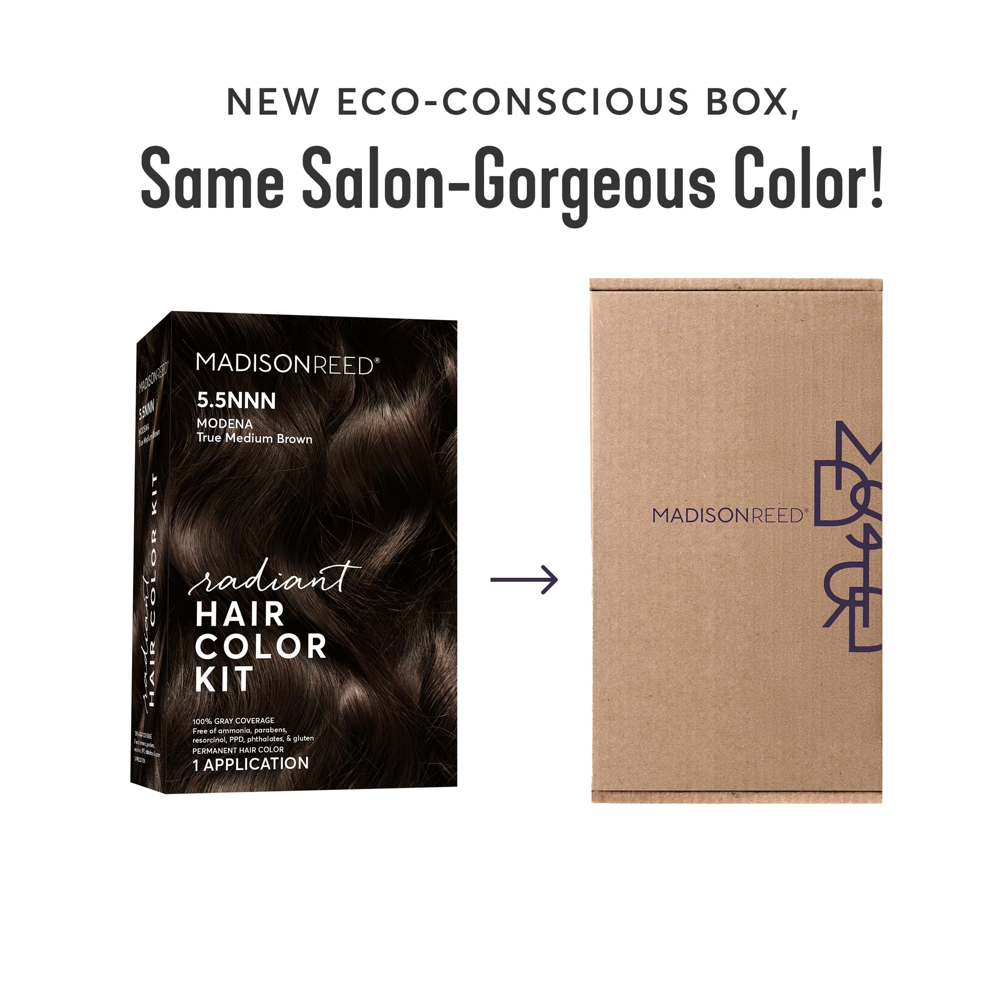 Amazon.com : Madison Reed Radiant Hair Color Kit - 5.5NNN Dark