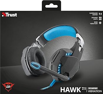 Headset Gamer 7.1 Vibration GXT 363 Hawk Iluminado USB - Trust